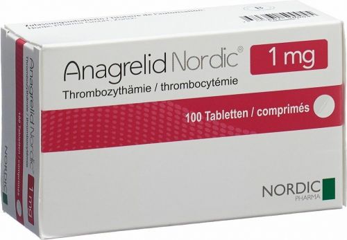 Anagrelid Nordic Tabletten 1mg 100 Stück in der Adler Apotheke