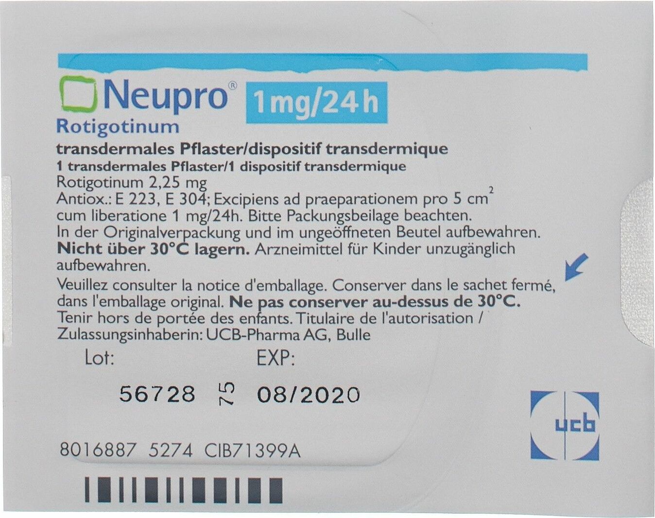 Neupro Pflaster 1 Mg Erfahrungen