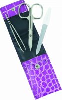 Produktbild von Sunstore Beauty Manikuer Set 3-teilig Lederetui Pink