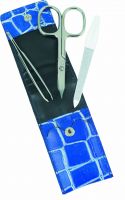 Produktbild von Sunstore Beauty Manikuer Set 3-teilig Lederetui Blau