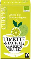 Produktbild von Cupper Grüner Tee Limette&ingwer Fairtr Bio 20 Stück