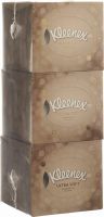Product picture of Kleenex Ultrasoft Kosmetiktue Wuerf Trio 3x 56 Stück