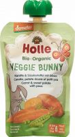 Image du produit Holle Veggie Bunny Pouchy Carotte, Pois, Patate Douce 100g