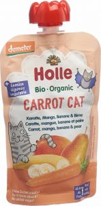 Product picture of Holle Carrot Cat Pouchy Carrot Mango Banana Pear 100g