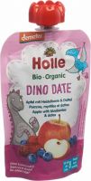 Product picture of Holle Dino Date Pouchy Apple Blueberry & Date 100g