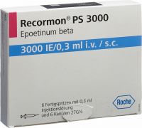 Immagine del prodotto Recormon Ps 3000 Ie/0.3ml Nadelsch Fertigspritze 6 Stück