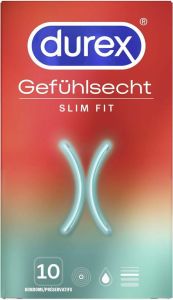 Product picture of Durex Gefuehlsecht Slim Fit Präservativ 10 Stück