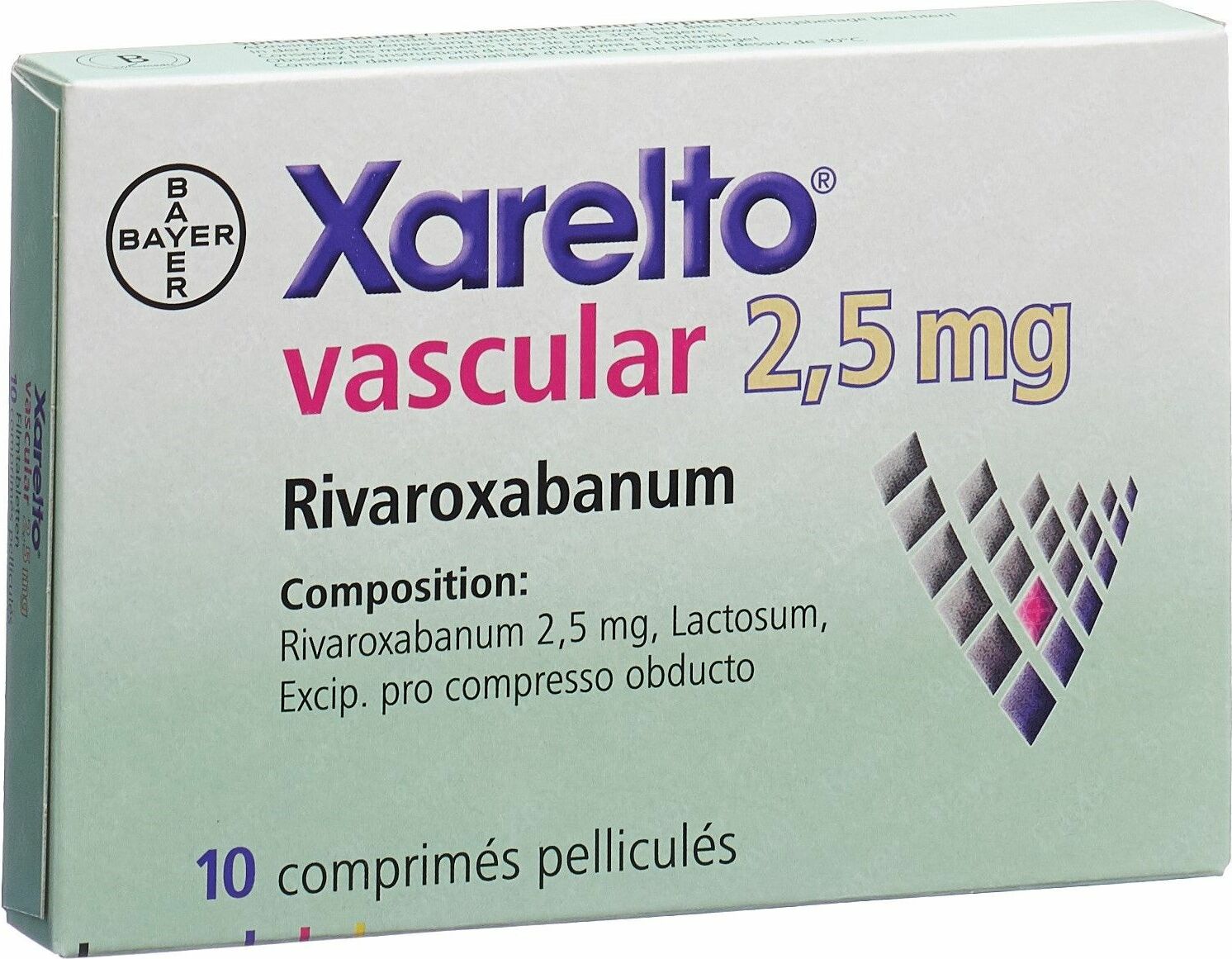 Xarelto Vascular Filmtabletten 2 5mg 10 X in der Adler Apotheke