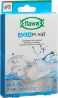 Product picture of Flawa Aqua Plast Pflasterstrips Wasserfest 3 Grössen 7 Stück