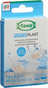 Product picture of Flawa Forte Plaster 2.5x7.6cm Transparent 20 pieces