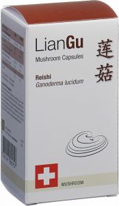 Product picture of LianGu Reishi Mushrooms capsules tin 60 pieces