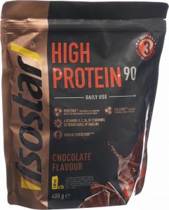 Produktbild von Isostar High Protein 90 Pulver Schokolade Beutel 400g
