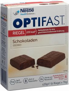 Produktbild von Optifast Riegel Schokolade 6x 70g