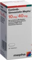 Produktbild von Ezetimib-simvastatin Mepha Tabletten 10/40mg Dose 28 Stück