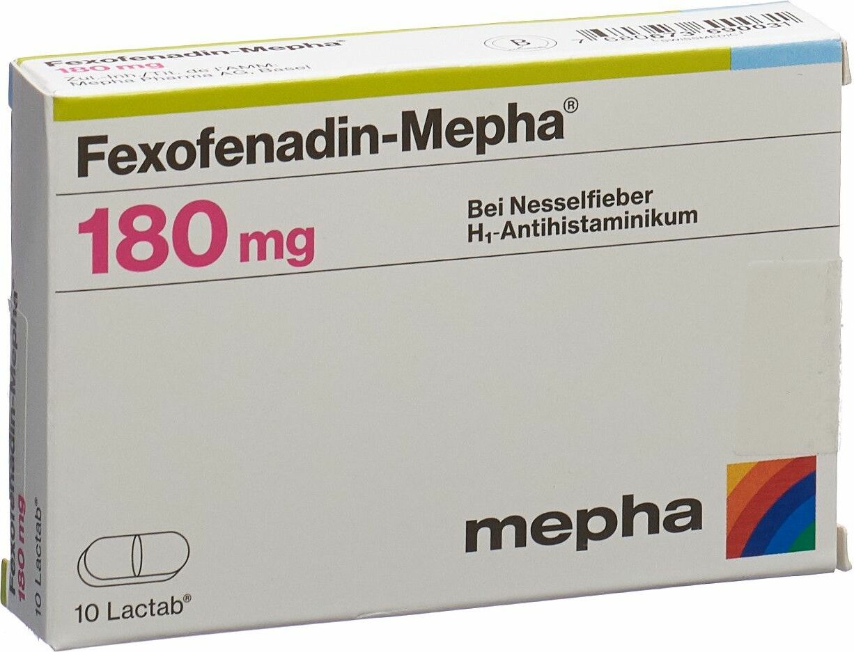 Fexofenadin Mepha Lactab 180mg 10 Stück in der Adler Apotheke