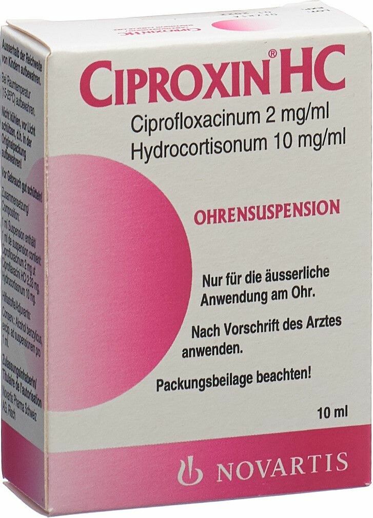 Ciproxin Hc Suspension Auric 10ml in der Adler Apotheke
