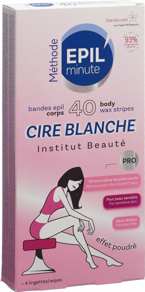 Skin'minute Epil'minute Band Cire Corps 40 Stück in der Adler Apotheke