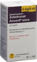 Produktbild von Zoledronat Accord Onco Infusionskonzentrat 4mg/5ml Durchstechflasche