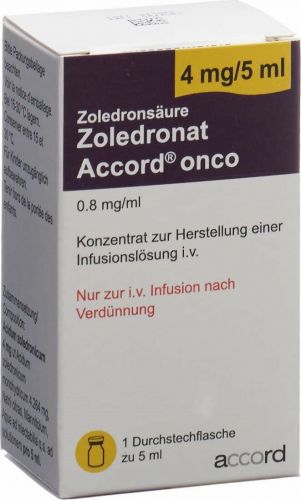 Zoledronat Accord Onco Infusionskonzentrat 4mg5ml Durchstechflasche In