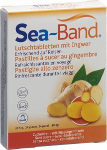 Produktbild von Sea-band Ingwer Lutschtabletten 24 Stück