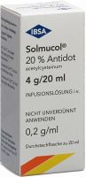 Produktbild von Solmucol 20% Antid Infusionslösung 4g/20ml Durchstechflasche 20 M