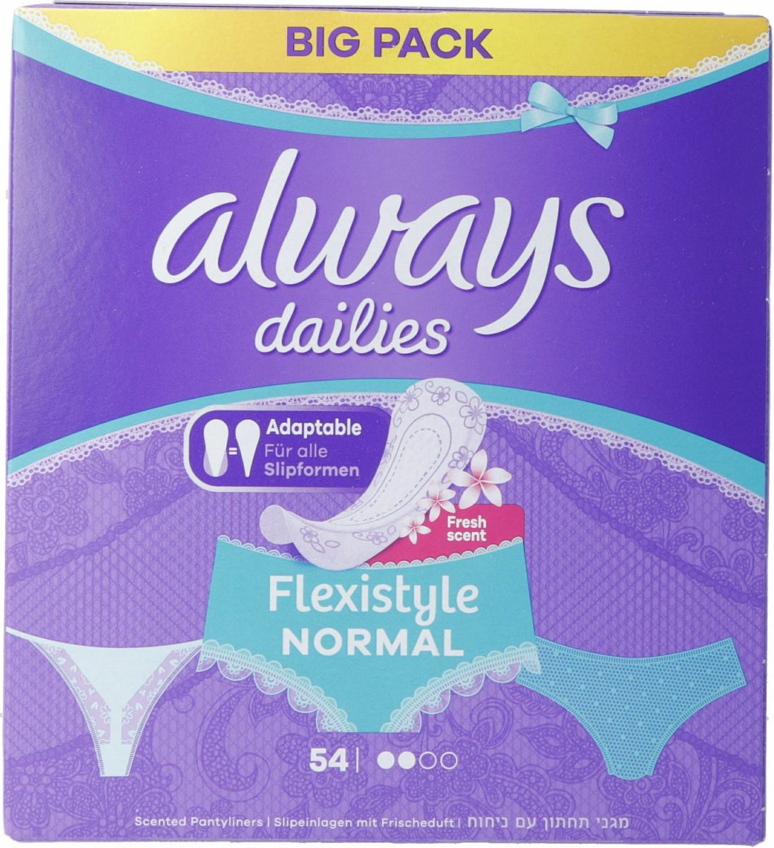 Always Panty Liner Fresh & Prot Normal Flexible 54 pieces in der Adler