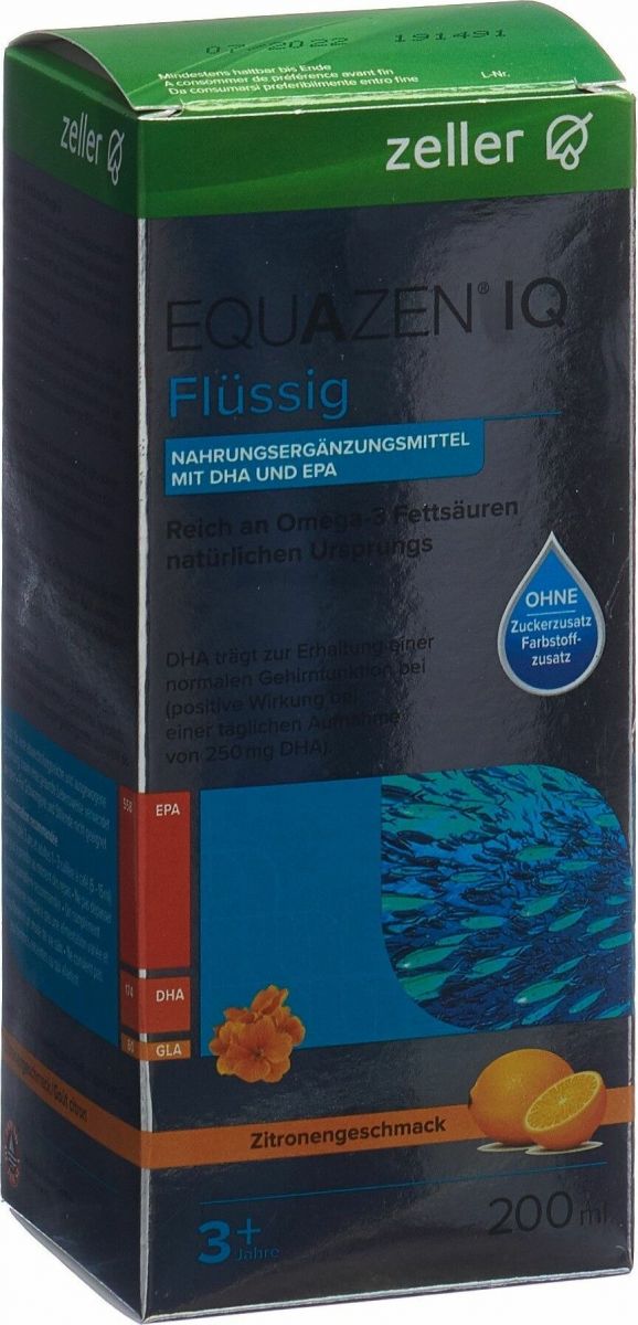 Equazen IQ Liquido Limone Aroma Bottiglia 200ml in der Adler Apotheke