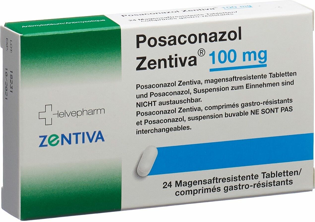 Posaconazol Zentiva Tabletten 100mg 24 Stück in der Adler Apotheke