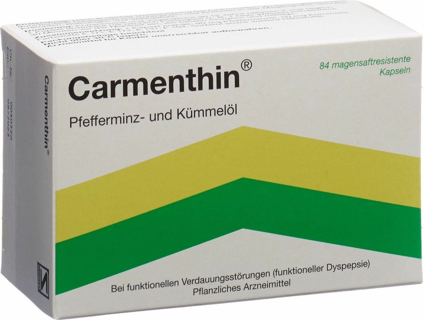 Carmenthin Kapseln Magensaftresistente 84 Stück in der Adler Apotheke