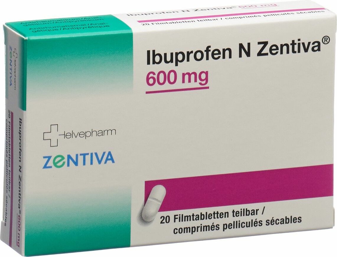 Ibuprofen N Zentiva Filmtabletten 600mg 20 Stück in der Adler Apotheke