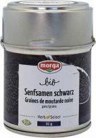 Produktbild von Morga Gewürz Senf Schwarz Ganz Bio 75g