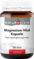 Produktbild von Naturstein Magnesium Vital Kapseln Glasflasche 100 Stück