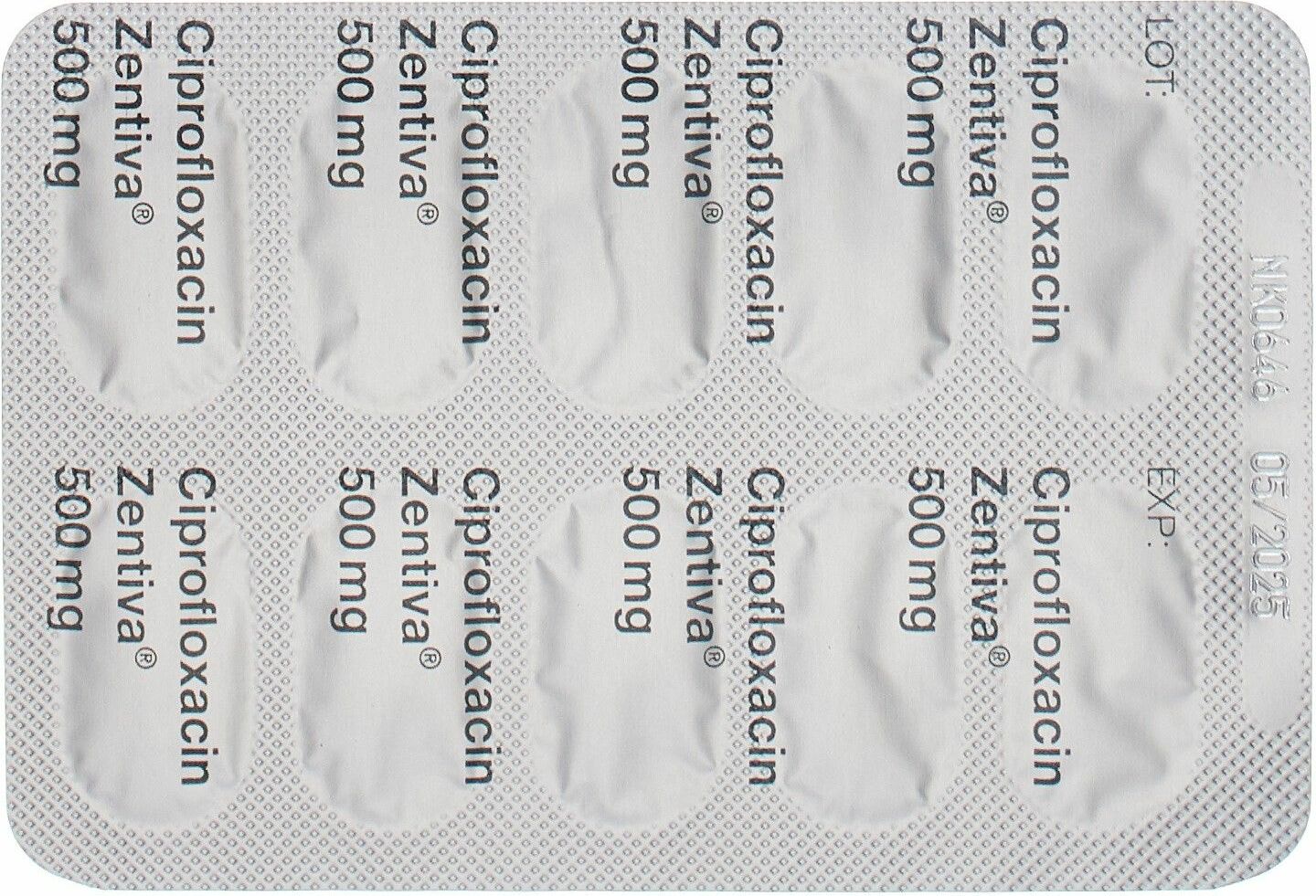 Ciprofloxacin Zentiva Filmtabletten 500mg 10 Stück in der Adler Apotheke