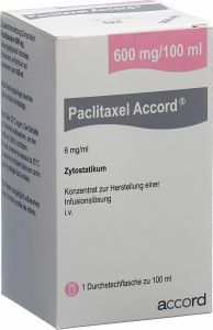 Produktbild von Paclitaxel Accord 600mg/100ml Durchstechflasche 100ml