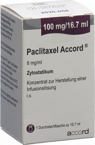 Produktbild von Paclitaxel Accord 100mg/16.7ml Durchstechflasche 16.7ml