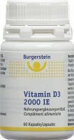 Produktbild von Burgerstein Vitamin D3 Kapseln 2000 IE Dose 60 Stück