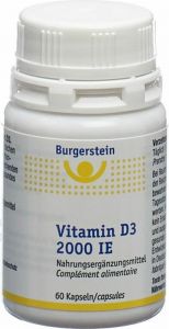 Product picture of Burgerstein Vitamin D3 Capsules 2000 Ie Tin 60 Capsules