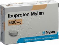 Produktbild von Ibuprofen Mylan Filmtabletten 600mg 20 Stück