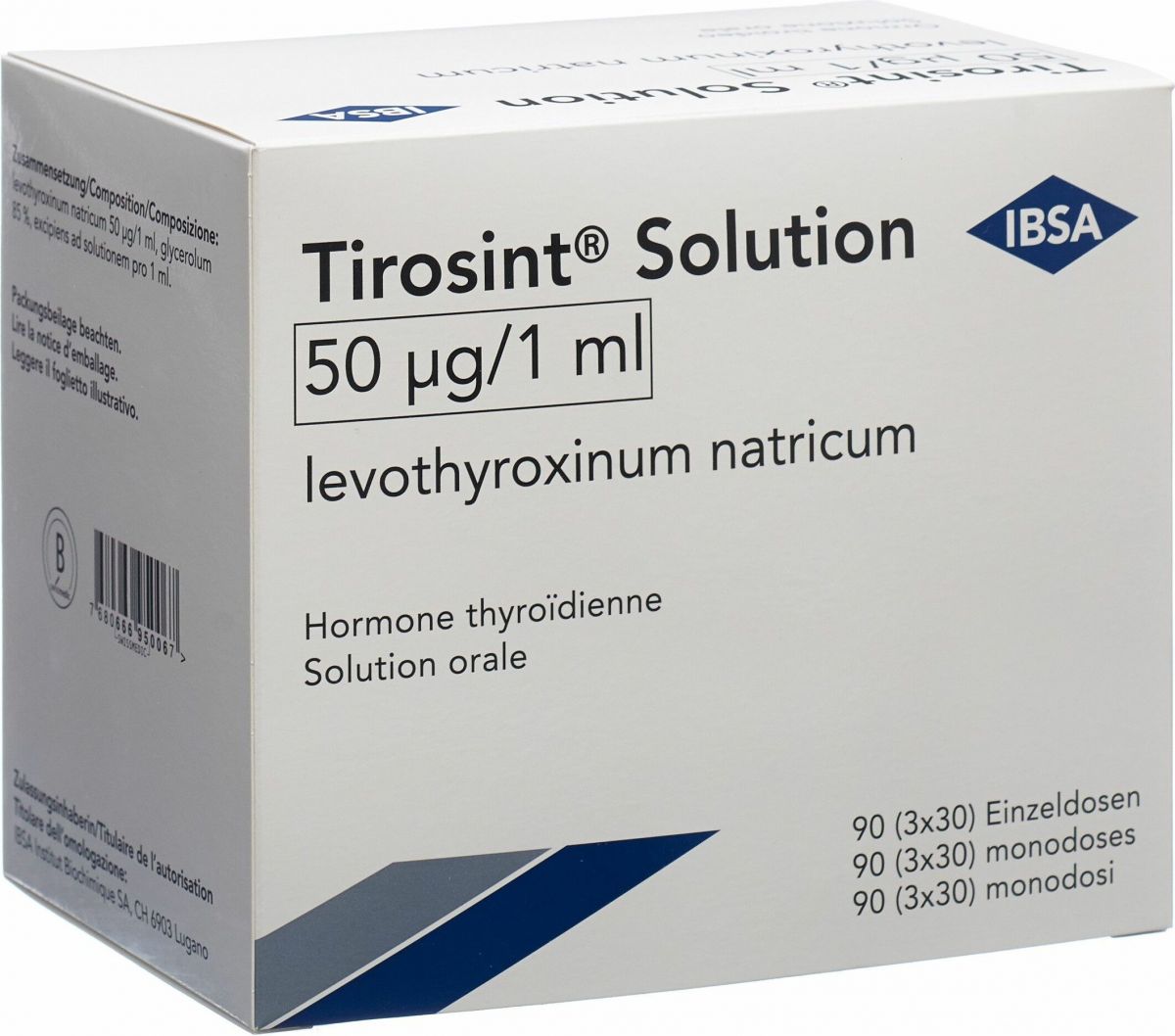 Tirosint Solution 50mcg 90 Ampullen 1ml in der Adler Apotheke