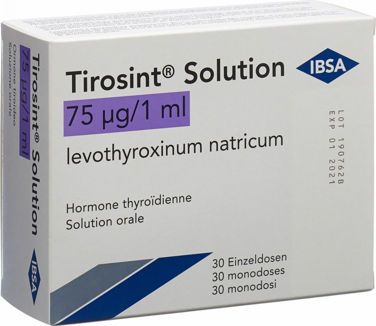 Tirosint Solution 75mcg 30 Ampullen 1ml in der Adler Apotheke