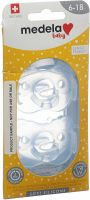 Product picture of Medela Baby Dummy Soft Silicone 6-18 Boy 2 pieces