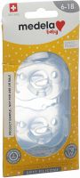 Produktbild von Medela Baby Nuggi Soft Silicone 6-18 Boy 2 Stück