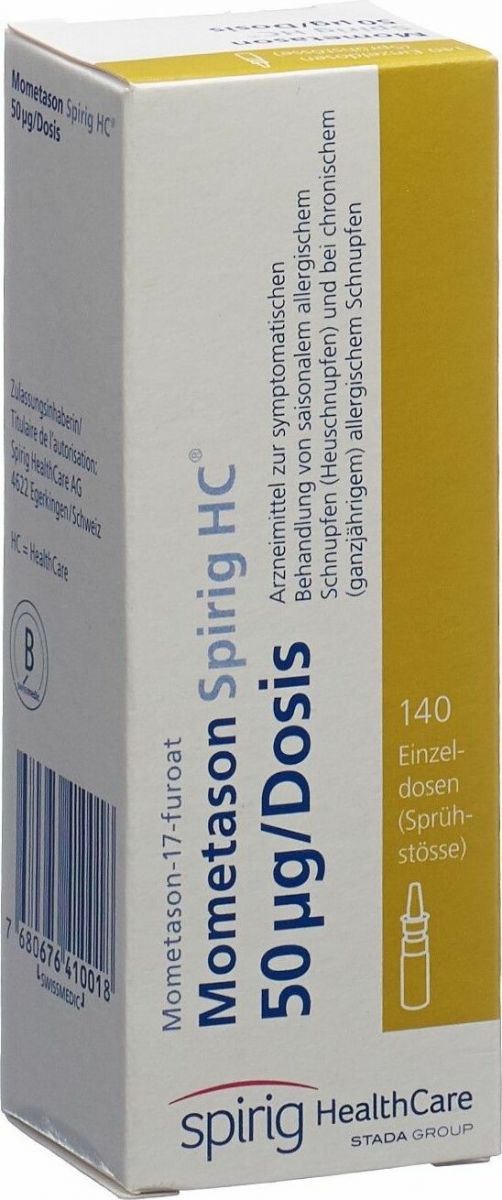 Mometason Spirig HC 0.05 Mg/dosis Flasche 140 Dos In Der Adler Apotheke