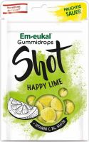 Produktbild von Soldan Em-Eukal Gummidrops Shot Hap Li Zucker 65g