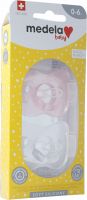 Product picture of Medela Baby Dummy Soft Silicone 0-6 Girl 2 pieces
