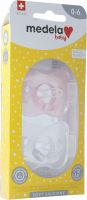 Produktbild von Medela Baby Nuggi Soft Silicone 0-6 Girl 2 Stück