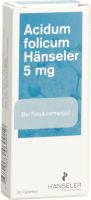 Produktbild von Acidum Folicum Haenseler Tabletten 5mg 20 Stück