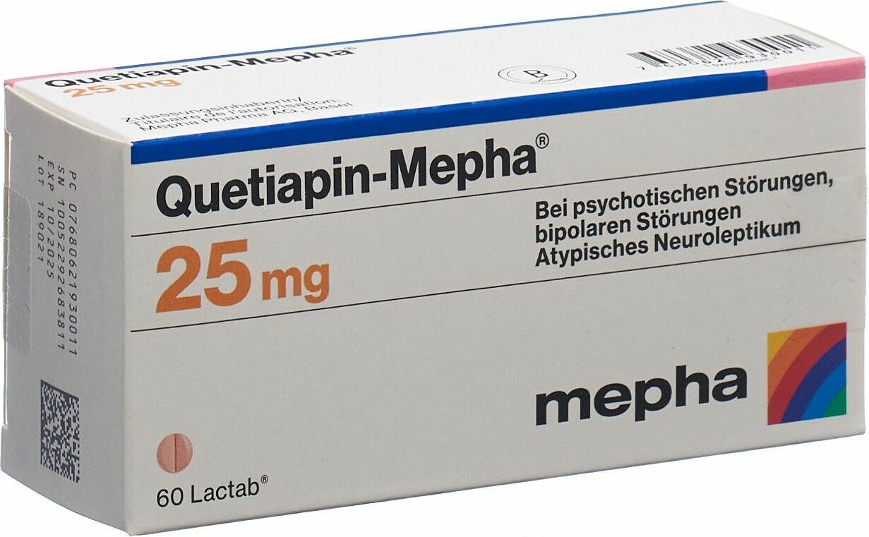 Quetiapin Mepha Filmtabletten 25mg 60 Stück in der Adler Apotheke