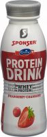 Produktbild von Sponser Protein Drink Strawberry-Cranber Flasche 330ml