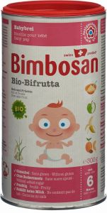 Product picture of Bimbosan Organic Bifrutta powder rice + fruit tin 300g
